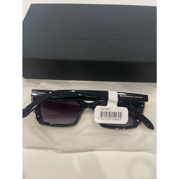 4. $359 Carolina Lemke Berlin Eyewear - Ira Black + Free Luxury Premium Case main image 9